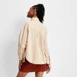 Women's Long Sleeve Western Button-Down Shirt - Future Collective™ With Reese Blutstein