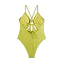 Women's Ring Front Cut Out One Piece Swimsuit - Wild Fable™ Green -Style Haven Shop GUEST 008223ef e950 4dd6 be6e 1c6dd4ee79bb