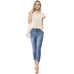 Allegra K Women's Work Business Casual Plain Cap Sleeve Blouse 24 Allegra K Women's Work Business Casual Plain Cap Sleeve Blouse -Style Haven Shop GUEST 00b683d9 a12b 4a66 b8da 8c3f98219e40