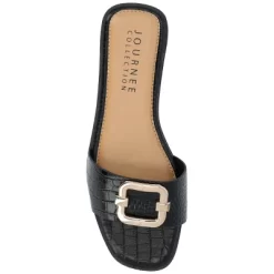 Journee Collection Womens Joarie Tru Comfort Foam Slip On Croco Slide Sandals -Style Haven Shop GUEST 00c68ffa f305 4a80 be1c 7dbcfe3d8bc5