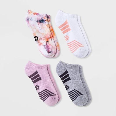 Women's Cushioned Tie-Dye 4pk No Show Athletic Socks - All In Motion™ 4-10 6 Women's Cushioned Tie-Dye 4pk No Show Athletic Socks - All In Motion™ 4-10 - Image 4