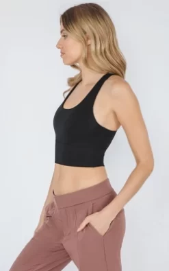 90 Degree By Reflex Womens Lux Racerback Longline Warrior Bra