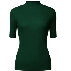 Hobemty Women's Mock Neck Slim Fit Short Sleeve Basic Knitted Blouse -Style Haven Shop GUEST 0236eba1 0bd5 476c 8567 3febe7d76e9d
