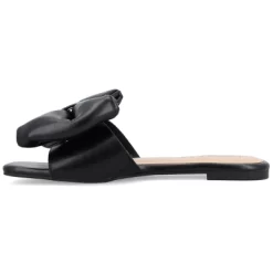Journee Collection Womens Fayre Tru Comfort Foam Slip On Slide Flat Sandals