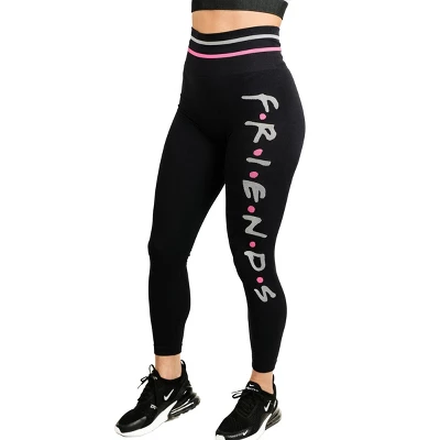 FRIENDS Warner Bros Womens Leggings For Active Cosplay - Workout, Yoga, Gym, Running, Casual Wear Black By MAXXIM 9 FRIENDS Warner Bros Womens Leggings For Active Cosplay - Workout, Yoga, Gym, Running, Casual Wear Black By MAXXIM - Image 7