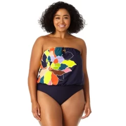 Anne Cole Plus - Women's Strapless Blouson Keyhole One Piece Swimsuit 12 Anne Cole Plus - Women's Strapless Blouson Keyhole One Piece Swimsuit -Style Haven Shop GUEST 04083632 e9b1 4923 99ec 19e5505a3d47