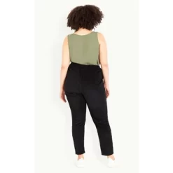 Women's Plus Size Walk On By Trouser - Black | EVANS