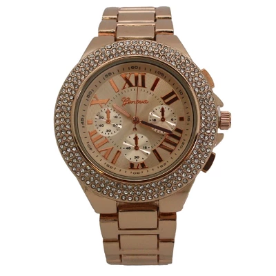 OLIVIA PRATT CLASSY 3-DIAL AND RHINESTONE BEZEL METAL WATCH 9 OLIVIA PRATT CLASSY 3-DIAL AND RHINESTONE BEZEL METAL WATCH - Image 7