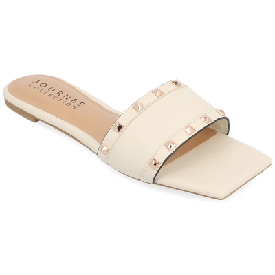 Journee Collection Womens Treena Tru Comfort Foam Slip On Slide Flat Sandals 12 Journee Collection Womens Treena Tru Comfort Foam Slip On Slide Flat Sandals - Image 10