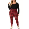 Agnes Orinda Women's Plus Size Check Leggings Stretch Festive Glen Plaid Skinny Pants 1 Agnes Orinda Women's Plus Size Check Leggings Stretch Festive Glen Plaid Skinny Pants -Style Haven Shop GUEST 07cdac68 b068 4cc3 b364 224a620720d1