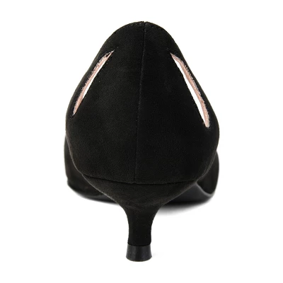 Journee Collection Womens Goldie Pointed Toe Kitten Heel Pumps 4 Journee Collection Womens Goldie Pointed Toe Kitten Heel Pumps - Image 2