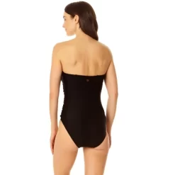 CopperControl By Coppersuit - Women's Tummy Control Bandeau One Piece Swimsuit