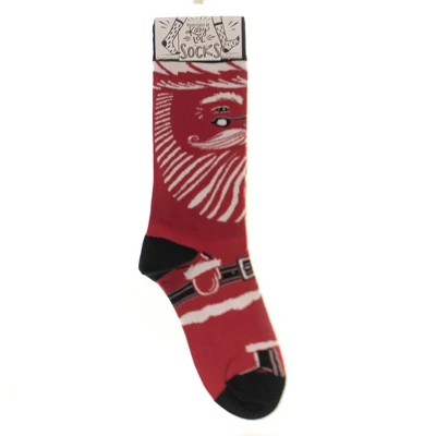 Novelty Socks 14.0" Santa Socks Lol Make You Smile Primitives By Kathy - Socks 3 Novelty Socks 14.0" Santa Socks Lol Make You Smile Primitives By Kathy - Socks