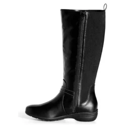 Women's WIDE FIT Miriam Tall Boot - Black | EVANS