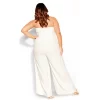 Women's Plus Size Attract Jumpsuit - Ivory | CITY CHIC