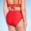 Women's High Waist Cheeky Bikini Bottom - Wild Fable™ Red -Style Haven Shop GUEST 0c6fdd9d 6ae6 4bbd bbfc 0c830c7481a7
