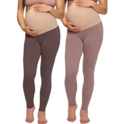 Felina Women's Velvety Soft Maternity Leggings For Women - Yoga Pants For Women, Maternity Clothes - (2-Pack) -Style Haven Shop GUEST 0d0f7c0d 27f2 43fb bb2e c56e25d380a6