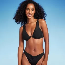 Women's Mesh Detail Underwire Bikini Top - Shade & Shore™ Black -Style Haven Shop GUEST 0d68f816 0064 4955 9009 19ecbb955b57