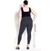 Women's Plus Size Supima® High Rise Legging Charcoal - Petite | AVENUE LEISURE -Style Haven Shop GUEST 1028c331 1b94 445c 896f 2d0a15957f31