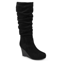 Journee Collection Womens Haze Wedge Knee High Boots -Style Haven Shop GUEST 10398684 993f 445e 8123 b652fa04ecd8