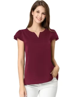 Allegra K Women's Work Business Casual Plain Cap Sleeve Blouse 30 Allegra K Women's Work Business Casual Plain Cap Sleeve Blouse -Style Haven Shop GUEST 1217faca bb9b 4376 8e70 69e0c5a02b5f