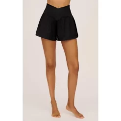 90 Degree By Reflex Womens Woven Crossfire Short With Crossover Waist And Built-in Shorts -Style Haven Shop GUEST 1356ff01 156c 484a b80f 572a2f46e2ac