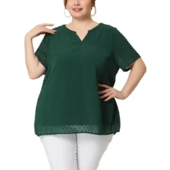 Agnes Orinda Women's Plus Size Pin Dots V-Neck Dressy Trendy Fashion Summer Blouses 27 Agnes Orinda Women's Plus Size Pin Dots V-Neck Dressy Trendy Fashion Summer Blouses -Style Haven Shop GUEST 1363bee4 1283 47a0 9b47 a14f62241fe8