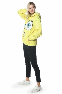 Members Only - Women's Spongebob Windbreaker Oversized Jacket 6 Members Only - Women's Spongebob Windbreaker Oversized Jacket - Image 4
