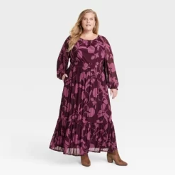 Women's Long Sleeve A-Line Maxi Dress - Knox Rose™ -Style Haven Shop GUEST 15a768bf 2a95 49ea ab64 0fbc52c2f5b0