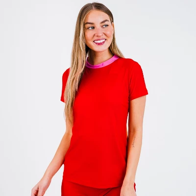 Calypsa Womens Mock Neck Color Block Rash Guard 3 Calypsa Womens Mock Neck Color Block Rash Guard