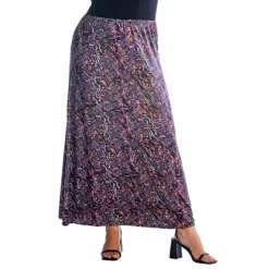 Womens Plus Size Abstract Floral A Line Maxi Skirt -Style Haven Shop GUEST 163110aa d01d 4c38 b5c2 abbbb562151f