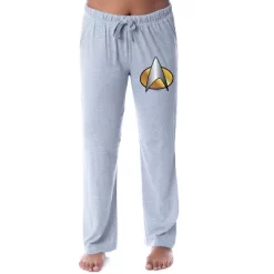 Star Trek: The Next Generation Womens' Starfleet Symbol Pajama Pants Grey -Style Haven Shop GUEST 17d8d077 cc40 4fa3 8e15 9fd7afbd3acf