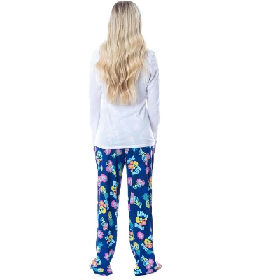 Despicable Me Womens' Minions Aloha Buddies Sleep Pajama Pants Blue 4 Despicable Me Womens' Minions Aloha Buddies Sleep Pajama Pants Blue - Image 2