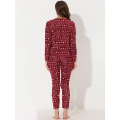 Cheibear Womens Sleepwear Pajama Long Sleeve Winter Nightwear Christmas Pj Elk Lounge Set -Style Haven Shop GUEST 1a79d9e6 7447 4ca0 b84d 78bbb85989e9