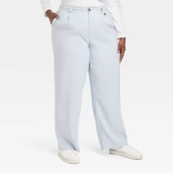 Women's High-Rise Relaxed Fit Full Length Baggy Wide Leg Trousers - A New Day™ -Style Haven Shop GUEST 1b1aae09 6ab7 4eee b0d6 c6af1b6b9c79