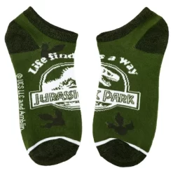 Jurassic Park Classic Logo Mixed Art Women's 5-Pack Ankle Socks -Style Haven Shop GUEST 1c0d298b a424 422a 958a 27afab68546b
