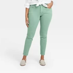Women's Mid-Rise Skinny Stretch Ankle Jeans - Universal Thread™ Green -Style Haven Shop GUEST 1c93e9a4 5345 4b24 b5de a0e91d3f6615