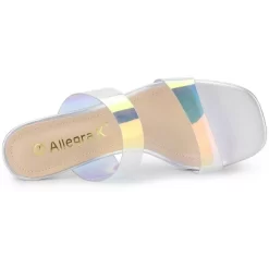 Allegra K Women's Colorful Straps Clear Heels Chunky Heel Clear Sandals -Style Haven Shop GUEST 1cbfd263 6ce2 4a48 99e0 c84fb7cacbcb
