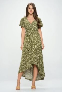 WEST K Women's Georgia Faux Wrap Dress With High-Low Hem And Tie Waist 36 WEST K Women's Georgia Faux Wrap Dress With High-Low Hem And Tie Waist -Style Haven Shop GUEST 1dad49e7 3db7 4559 9814 5713f7cea9e9