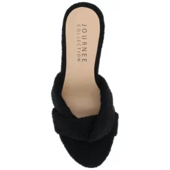 Journee Collection Womens Mannon Soft Terry Cloth Slip On Open Toe Pumps -Style Haven Shop GUEST 1edfed52 cea4 484a 86ad 34498932df9a