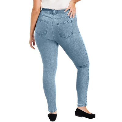 June + Vie By Roaman's Women’s Plus Size Curvie Fit Skinny Jeans 8 June + Vie By Roaman's Women’s Plus Size Curvie Fit Skinny Jeans - Image 6