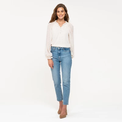 August Sky Women's Multi Color Lurex Woven Top 6 August Sky Women's Multi Color Lurex Woven Top - Image 4