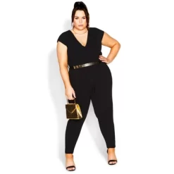 Women's Plus Size Evie Jumpsuit - Black | CITY CHIC -Style Haven Shop GUEST 21b8837b 8856 4482 81ee 108c80e2292f