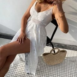 Women's Thin Straps Ruching Smocking Lace Jumpsuit - Cupshe 9 Women's Thin Straps Ruching Smocking Lace Jumpsuit - Cupshe -Style Haven Shop GUEST 21e81848 fa49 4909 8cd5 36a12f33e38c