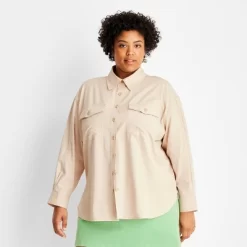 Women's Long Sleeve Western Button-Down Shirt - Future Collective™ With Reese Blutstein -Style Haven Shop GUEST 2368fb3d f5df 4272 a565 a6278532c87a