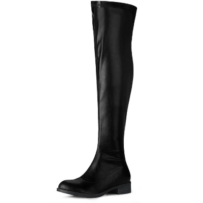 Allegra K Women's Thigh Low Block Heel Over Knee High Fashion Boots 9 Allegra K Women's Thigh Low Block Heel Over Knee High Fashion Boots - Image 7