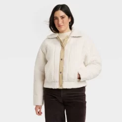 Women's Utility Faux Fur Jacket - Universal Thread™ White -Style Haven Shop GUEST 2469a5dc 9ee1 4f40 be8f c578c039c4e3