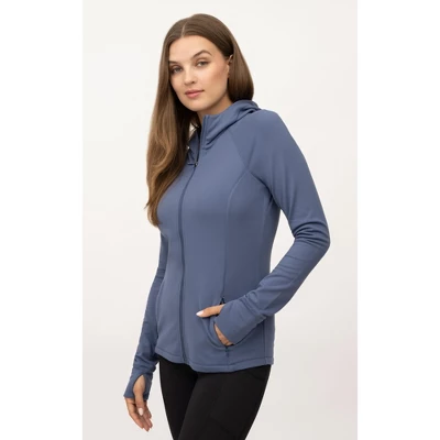 Yogalicious Womens Polarlux Black Diamond Hoodie Jacket 6 Yogalicious Womens Polarlux Black Diamond Hoodie Jacket - Image 4