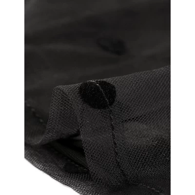 Allegra K Women's Tie Neck Polka Dots Semi Sheer Long Sleeve Blouse 7 Allegra K Women's Tie Neck Polka Dots Semi Sheer Long Sleeve Blouse - Image 5