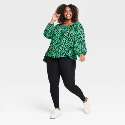 Women's High-Waisted Leggings - Ava & Viv™ 4 Women's High-Waisted Leggings - Ava & Viv™ - Image 2